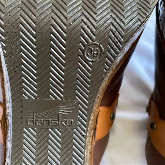 Dansko Rach Leather Clog Brown 39 - Picture 13 of 14